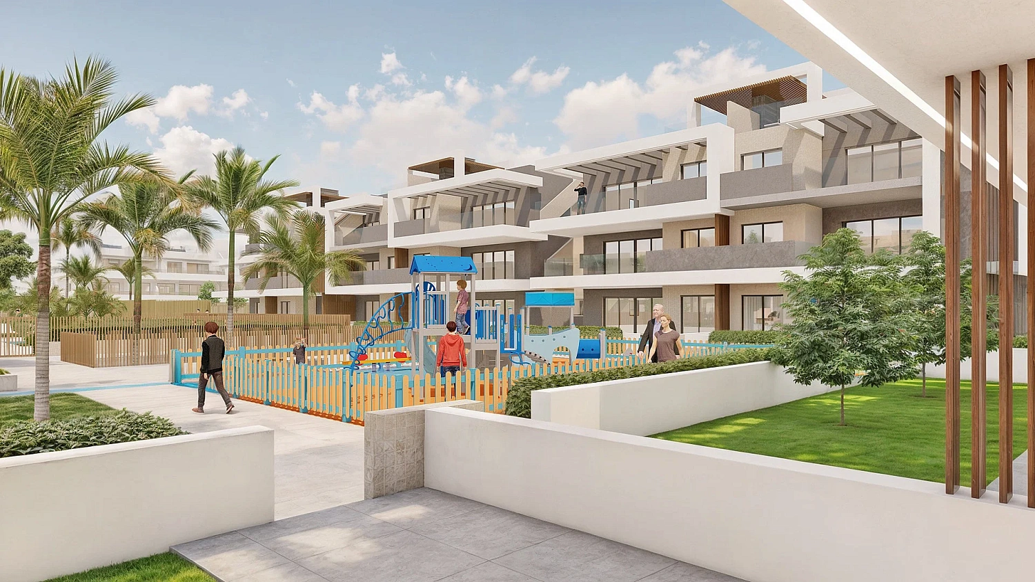 Apartment by the sea in a residential complex in Pilar de la Horadada