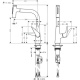 Photo Kitchen mixer hansgrohe Talis Select M51 72824000 with exhaust shower