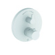 Photo Thermostatic bath mixer and shower Kludi Nova Fonte Puristic 208305315 white matte