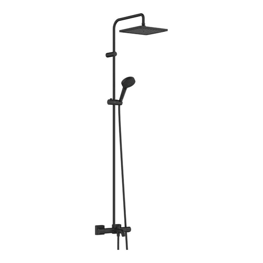 Photo Shower stand hansgrohe Vernis Shape Showerpipe 26900670 black matte