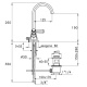 Photo Stella Eccelsa Leve sink mixer EL 00004 AU00 gold