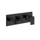 Photo Gessi Rettangolo 44910#299 Black matte sink mixer