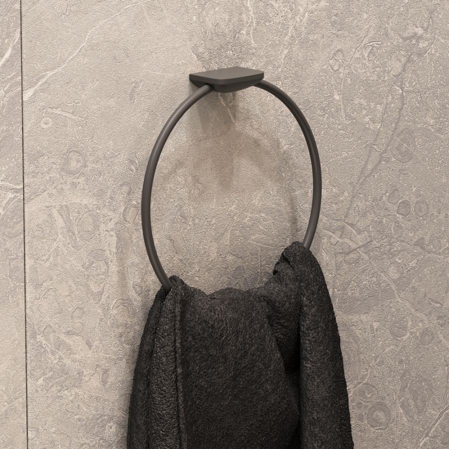 Photo Set with installation AM.PM Spirit V2.0 CK70GH with hygienic shower and accessories, black matte