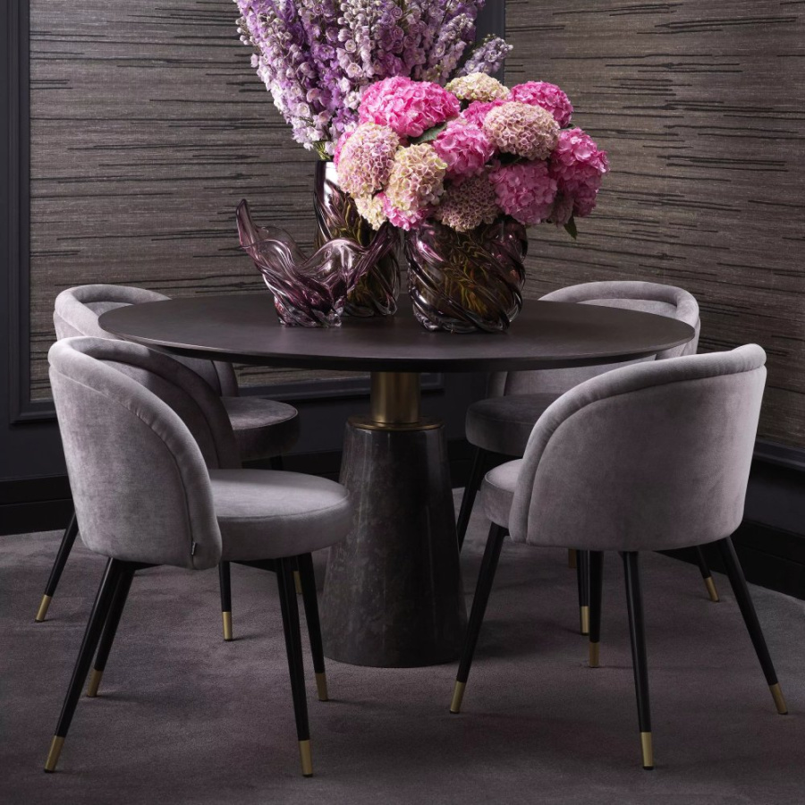 Photo A set of two Chloé dining chairs (grey)