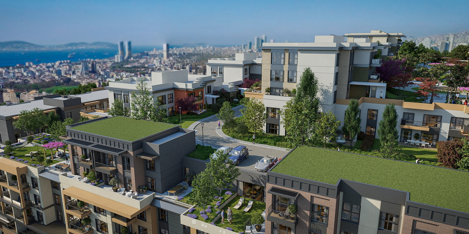 Residential complex in a developing area