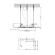 Photo Ceiling shower system Gessi Minimali 57805#238 brilliant steel