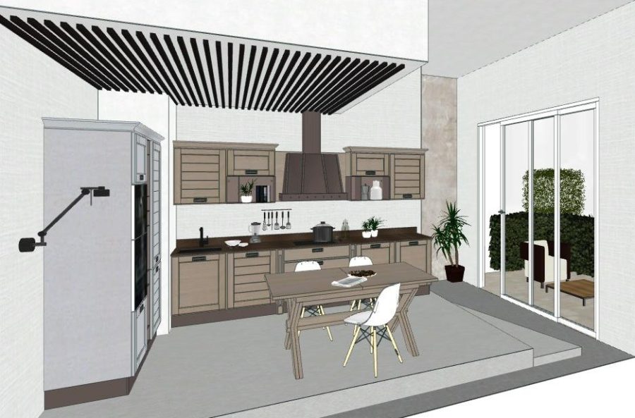 Photo Stosa York kitchen angular 345 by 225cm