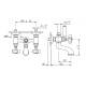 Photo Bath mixer Nicolazzi Dames Anglaises 1400BZ18 bronze