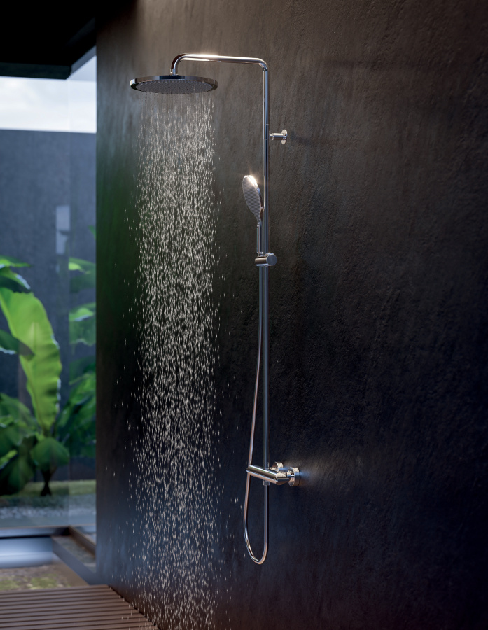Photo Shower stand Bossini Apice L10505.030 with thermostat
