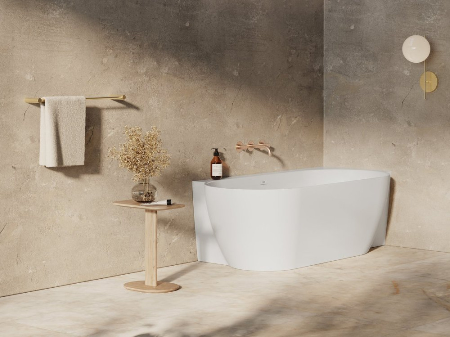 Photo Acrylic bath Ravak Freedom Corner II Tec R 175x86 CC81800000,000 right white matte
