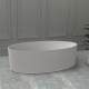 Photo Bath of artificial stone Abber Stein 180x85 AS9627 white matte
