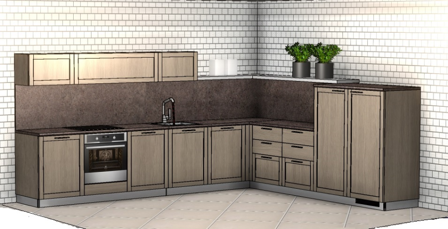 Photo Scavolini Carattere Kitchen 365 by 305 cm