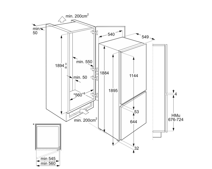 Photo Refrigerator Smeg C8194N3E