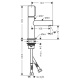 Photo Axor Uno 45015820 grinded nickel sink mixer