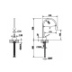 Photo Gessi Goccia sink mixer 33802#299 black matte