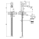 Photo Mixer for bidet Gessi Eleganza 46007#080 gold