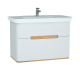 Photo Tumb with sink Vitra Sento 100 60826 white glossy