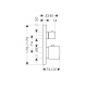 Photo External part of the shower thermostat Axor Citterio M 34705000