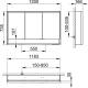 Photo Closet mirrored Keuco Royal Lumos 120 14305171301 with backlit anodized silver/white glass