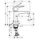 Photo Axor Citterio E 36111340 grinded black chrome sink mixer