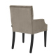 Photo Lunch chair Atena (gray-beige, with armrests)