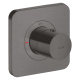 Photo External part of the shower thermostat Axor Citterio E 36702340 grinded black chrome