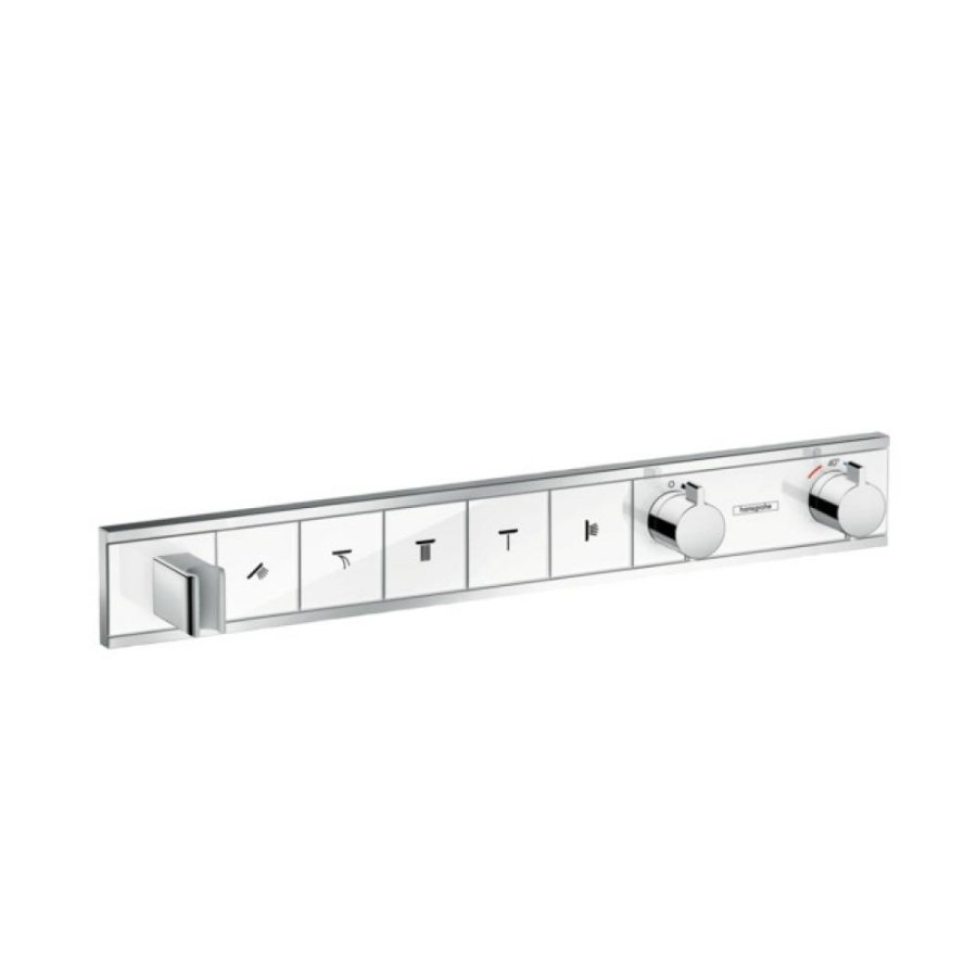 Photo Shower mixer with hansgrohe RainSelect 15358400 for 5 consumers, chromium