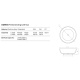 Photo freestanding bath Dea Design Round 190x190x55 DD8610 1900 16 black