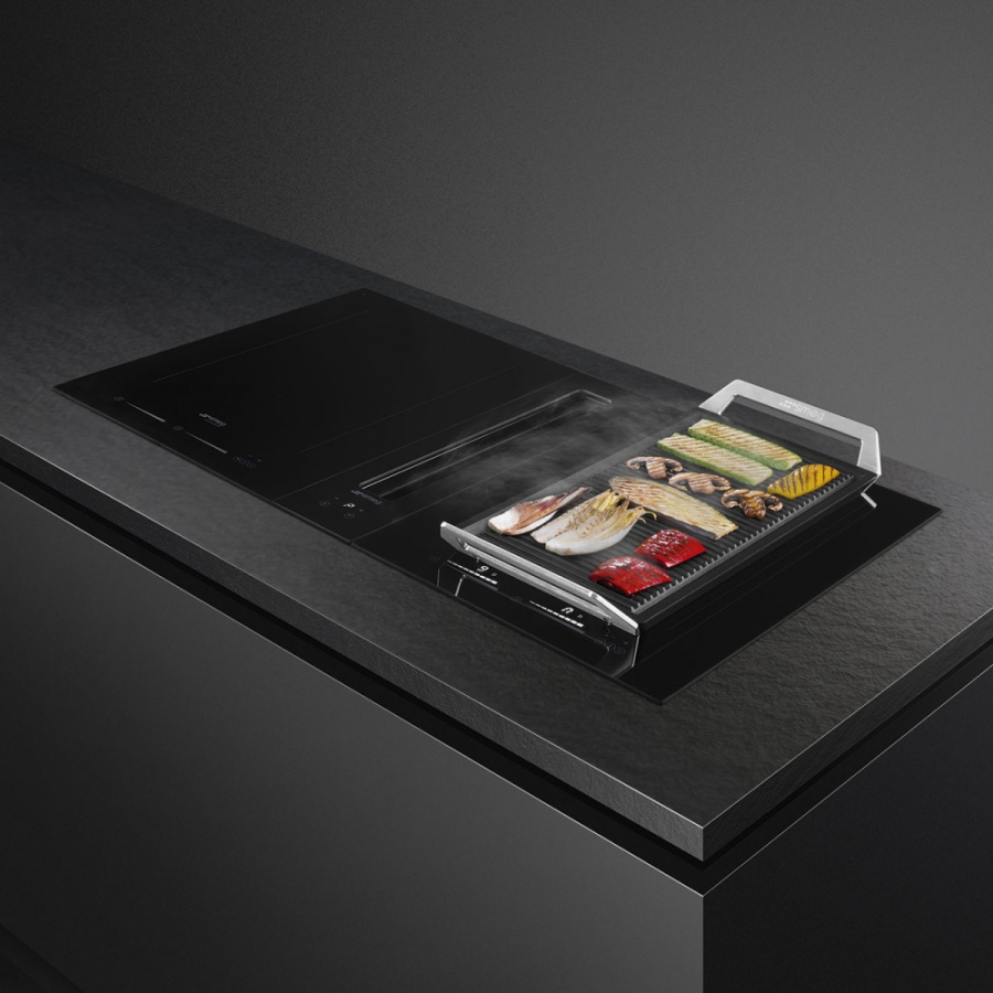 Photo Built into the countertop hood Smeg KDH12WLD