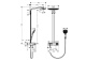 Photo Shower stand hansgrohe Raindance Select E 300 3jet Showerpipe 27127400