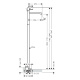 Photo Floor mixer for sink Axor Uno 38037340 grinded black chrome