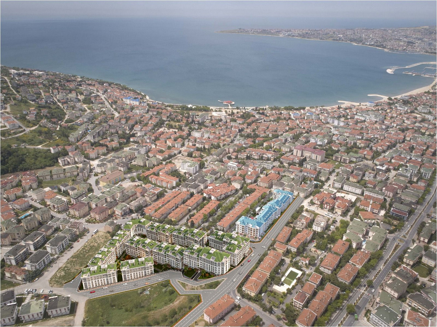 Modern apartments with a panorama of the sea and natural expanses