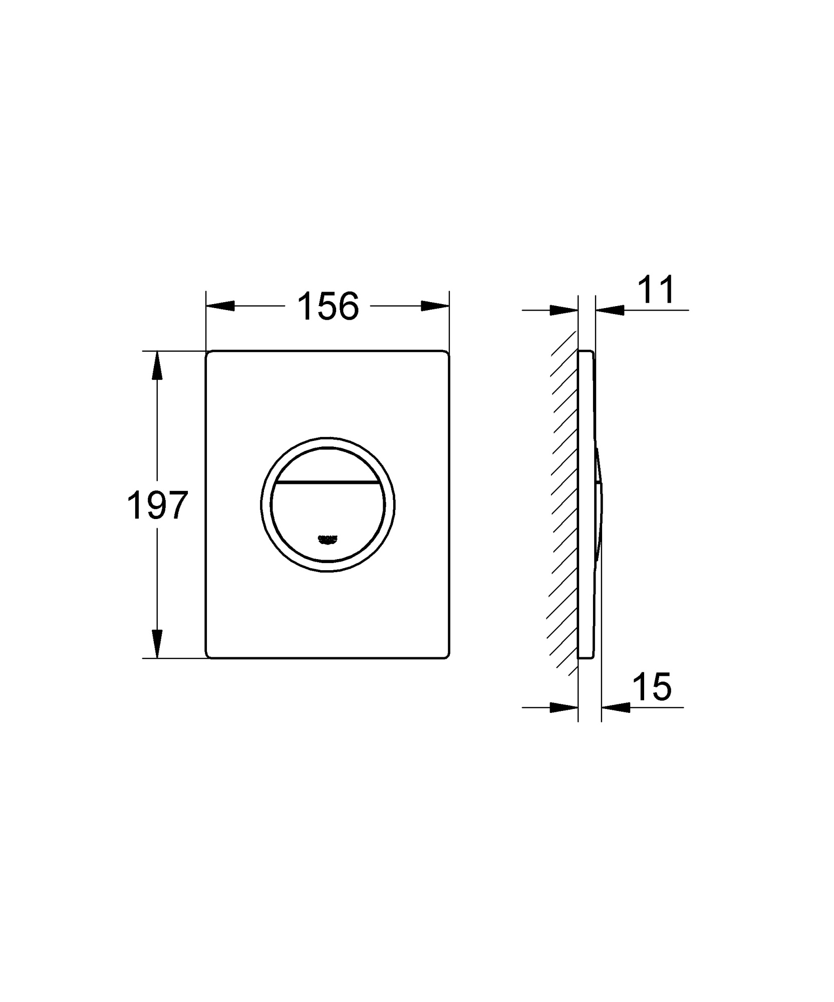 Photo Grohe Nova Light wash key 38809000