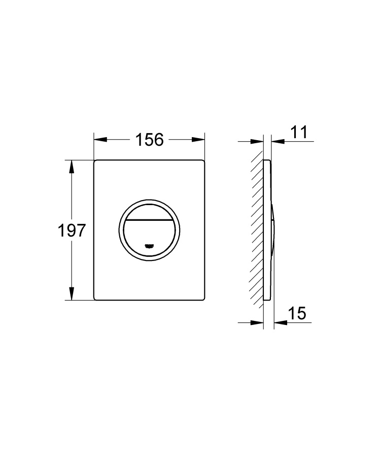 Photo Grohe Nova Light wash key 38809000