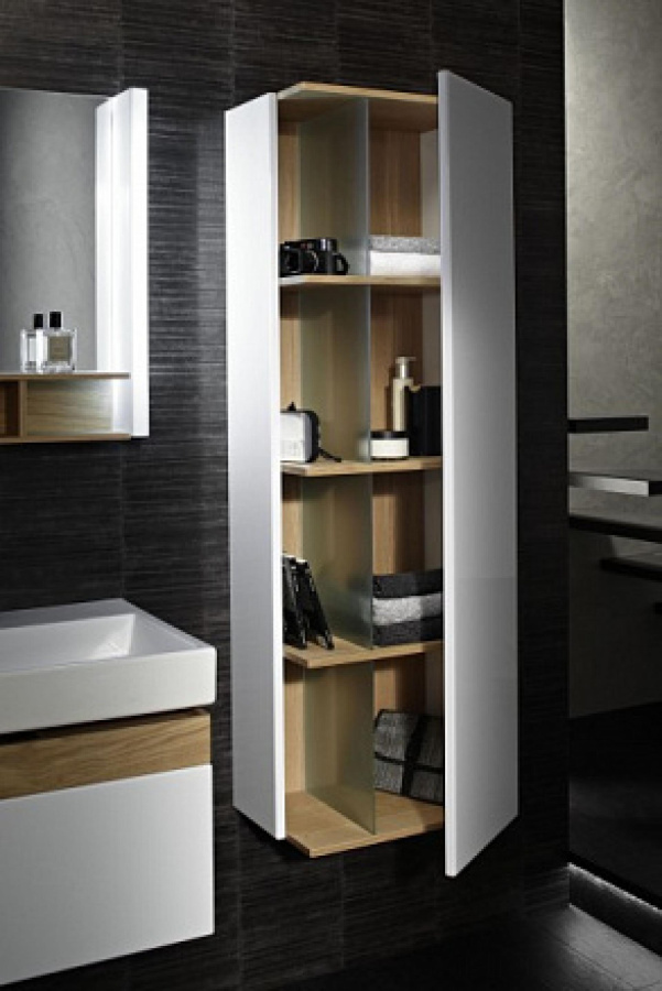 Photo Closet 50 cm Jacob Delafon Terrace EB1179D-G1G right, ash glossy