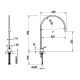 Photo Gessi Goccia sink mixer 33603#279 white matte
