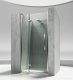 Photo Shower door to the niche Vismaravetro Sintesi SN 117 21 12 SX+TPA left door