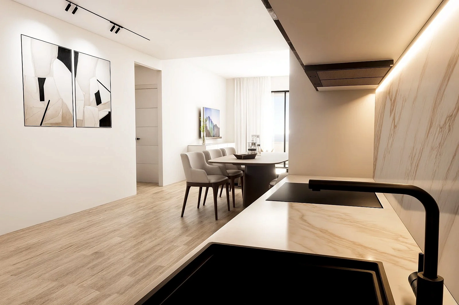 Apartment in a new building Modern apartments with sea views in Finestrat