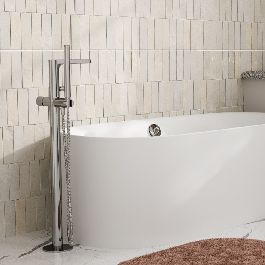 Photo WasserKRAFT Mosel 4621 chrome bath mixer