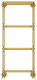 Photo Towel warmer water Sunerja Renaissance 1386 960x400 03-0281-9640 gold