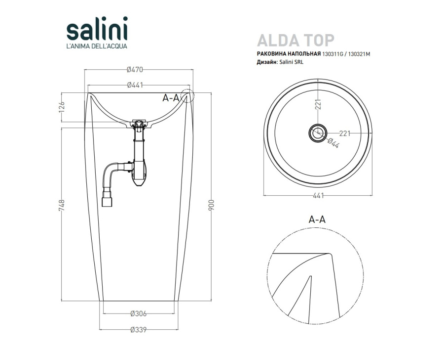 Photo Salini Alda Top 47 130311GF sink