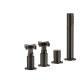 Photo Bath mixer Gessi Inciso 58143#299 black matte