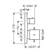 Photo External part of the shower thermostat Axor Starck 10700000