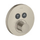 Photo Exterior of shower thermostat Axor ShowerSelect 36723820 grinded nickel