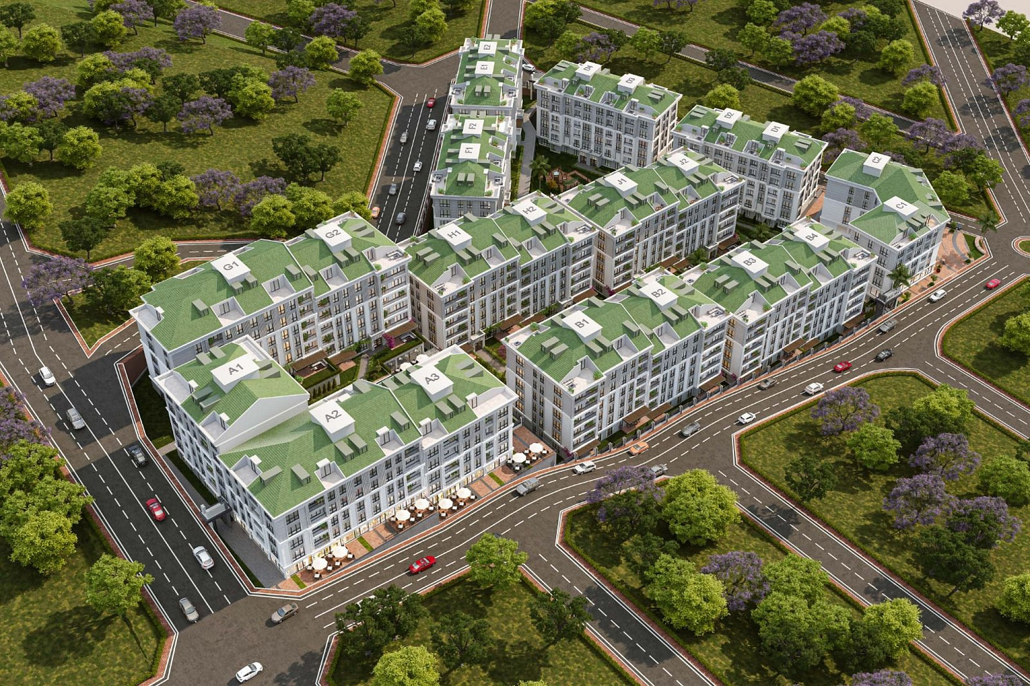 Modern apartments with a panorama of the sea and natural expanses