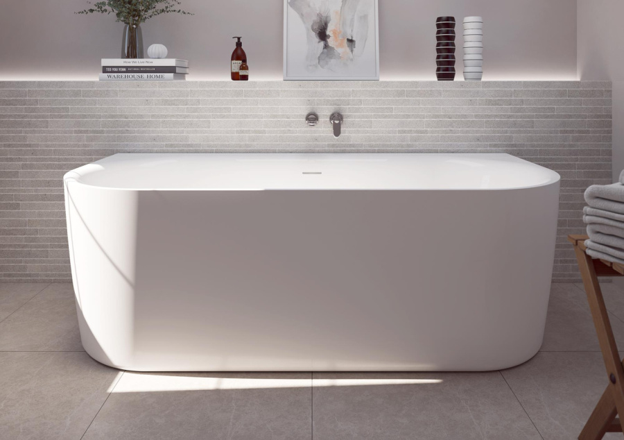 Photo Acrylic bath Cezares Metauro METAURO-INT-Wall-180-80-60