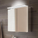 Photo Closet mirrored Keuco Royal L1 65 13602171301 with backlit anodized silver