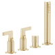 Photo Bath mixer Gessi Inciso 58043#246 gold