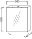 Photo Mirror cabinet 60 cm Jacob Delafon EB795DRU-E10 right, Quebec oak