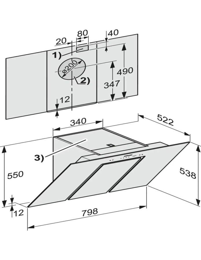 Photo Miele DA 6488 W Pure OBSW hood